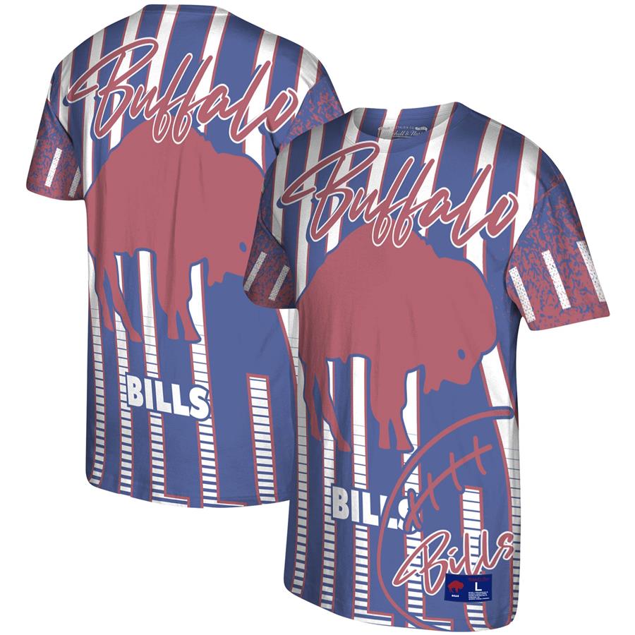 Buffalo Bills Mitchell & Ness Jumbotron Historic Logo T-Shirt - Royal