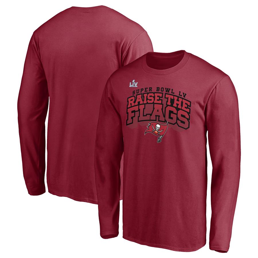 Tampa Bay Buccaneers Fanatics Branded Super Bowl LV Bound Break Speed Long Sleeve T-Shirt - Red
