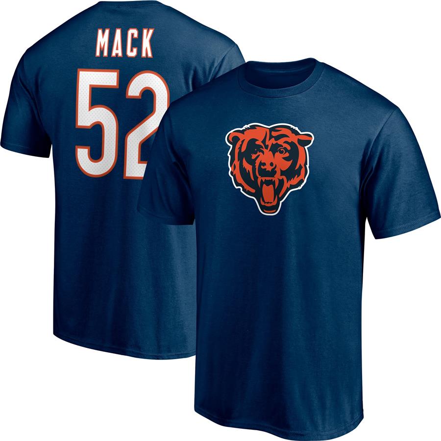 Khalil Mack Chicago Bears Fanatics Branded Player Icon Name & Number T-Shirt - Navy