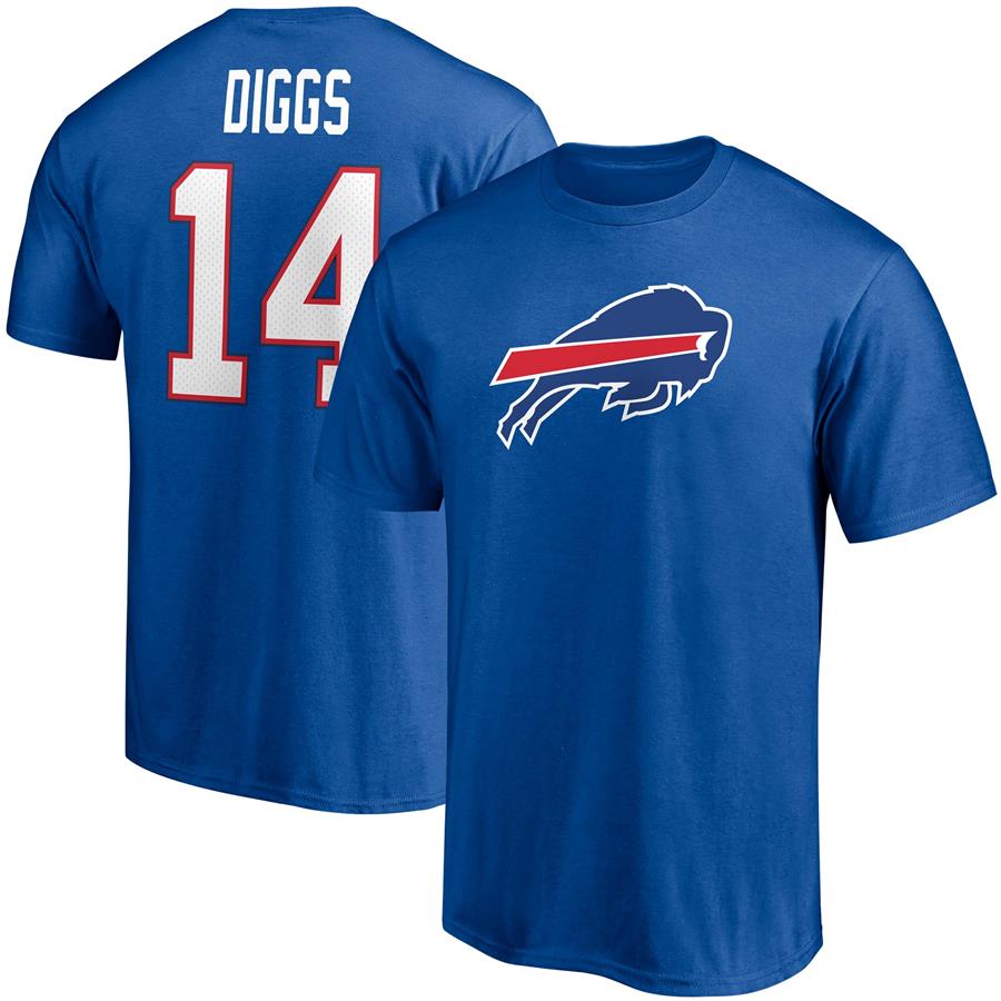 Stefon Diggs Buffalo Bills Fanatics Branded Player Icon Name & Number T-Shirt - Royal