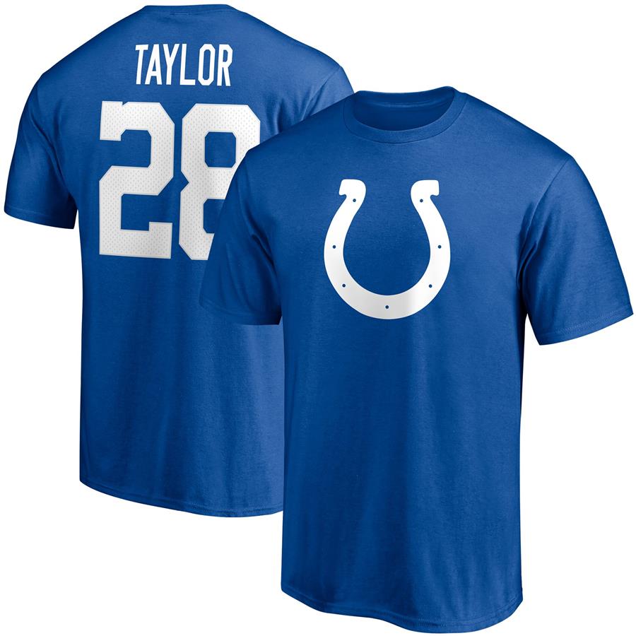Jonathan Taylor Indianapolis Colts Fanatics Branded Player Icon Name & Number T-Shirt - Royal