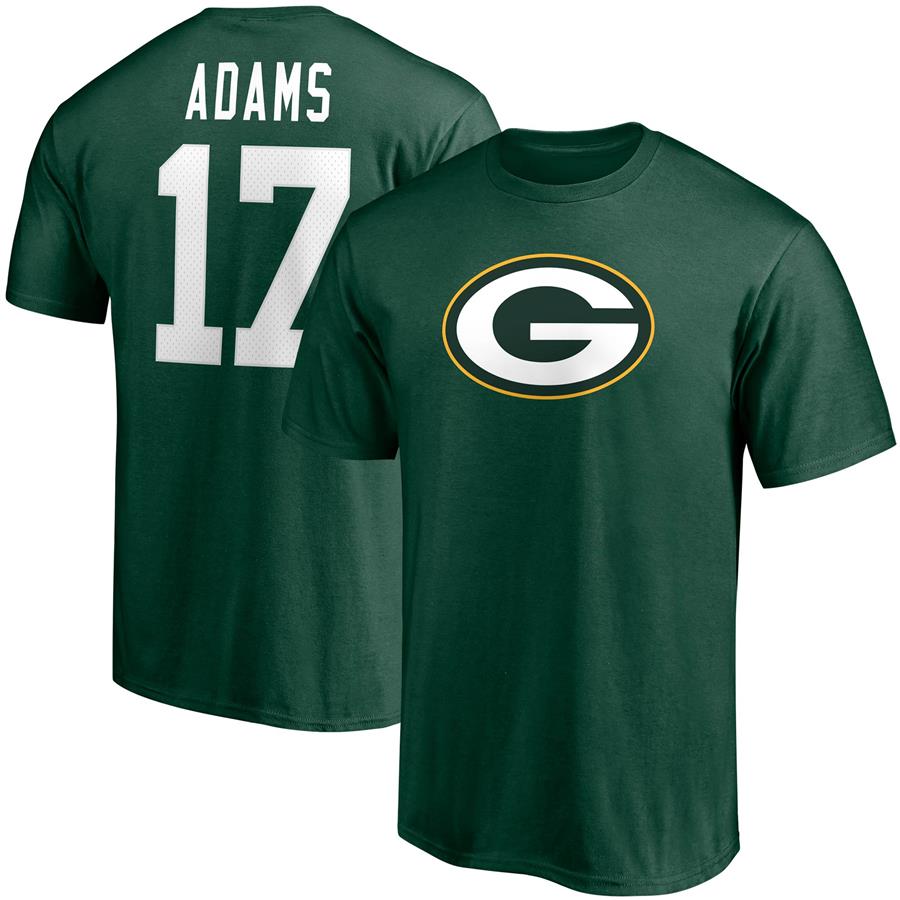 Davante Adams Green Bay Packers Fanatics Branded Player Icon Name & Number T-Shirt - Green
