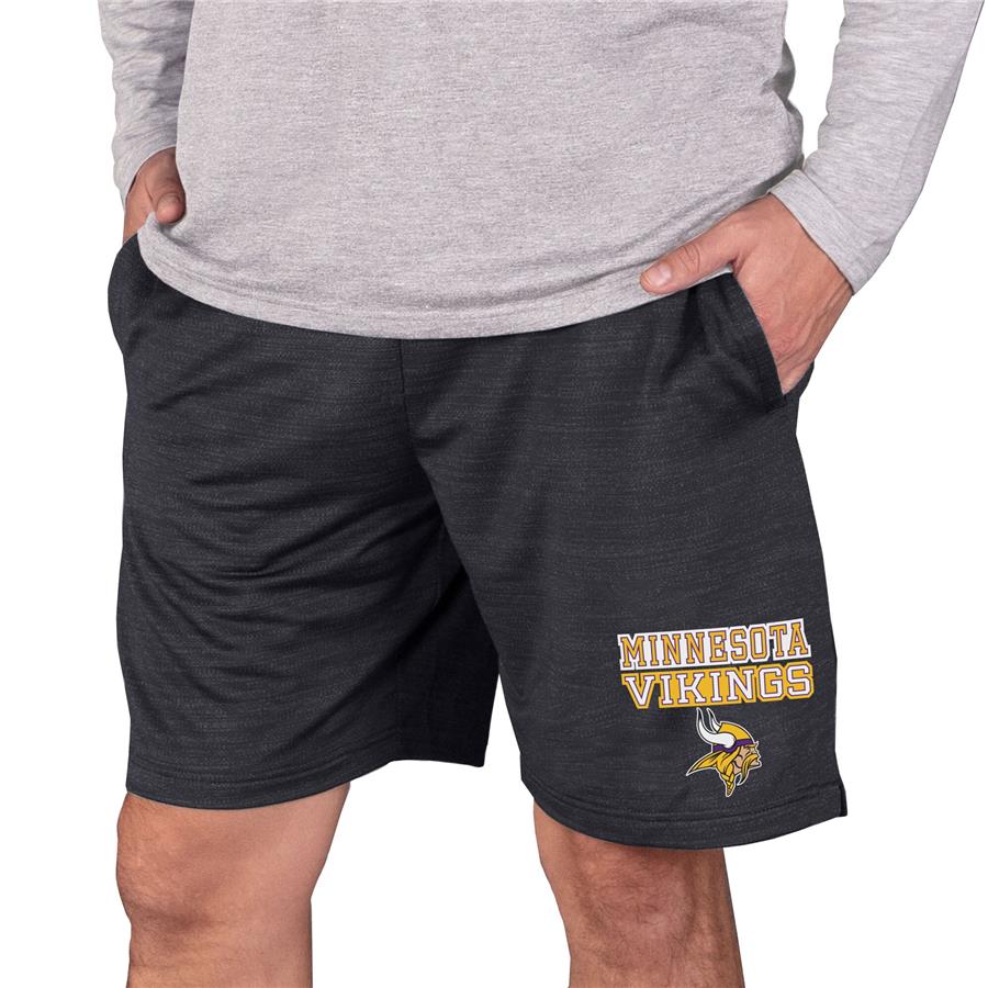 Minnesota Vikings Concepts Sport Bullseye Knit Jam Shorts - Charcoal