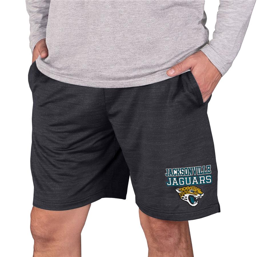 Jacksonville Jaguars Concepts Sport Bullseye Knit Jam Shorts - Charcoal