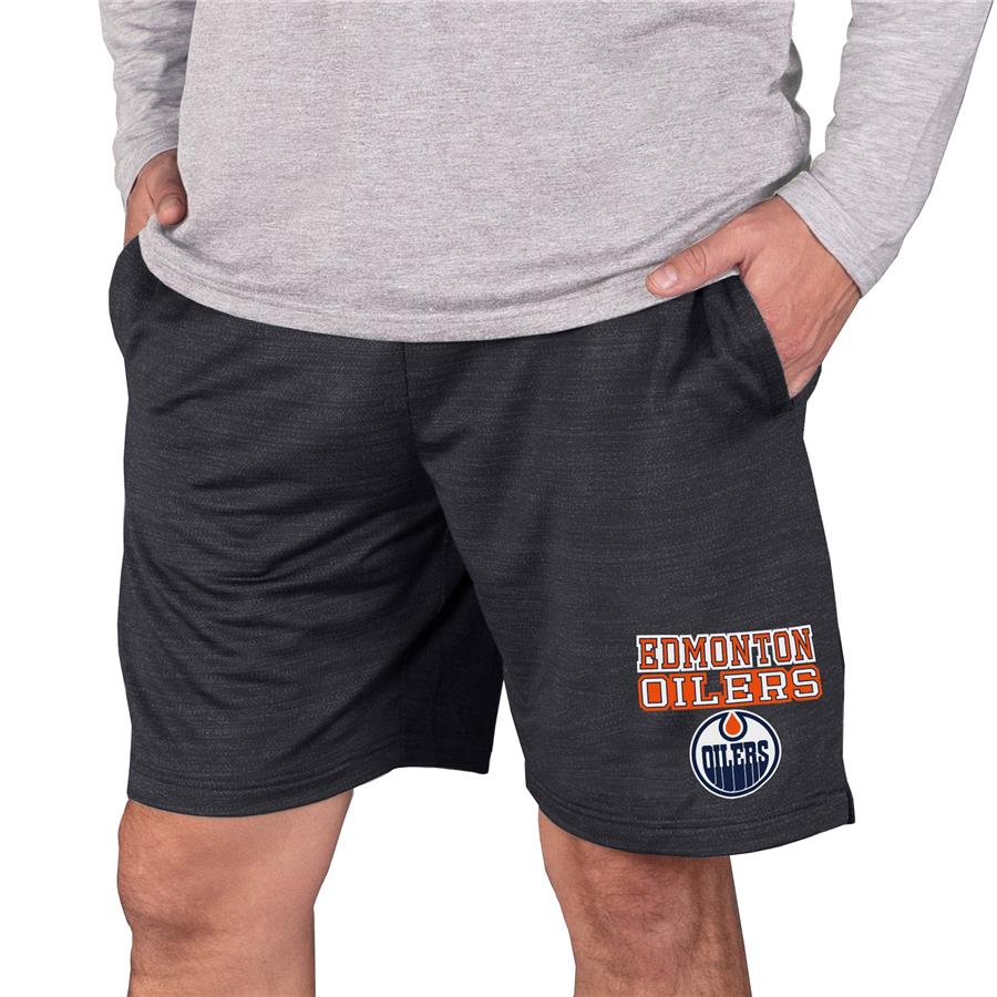 Edmonton Oilers Concepts Sport Bullseye Knit Jam Shorts - Charcoal