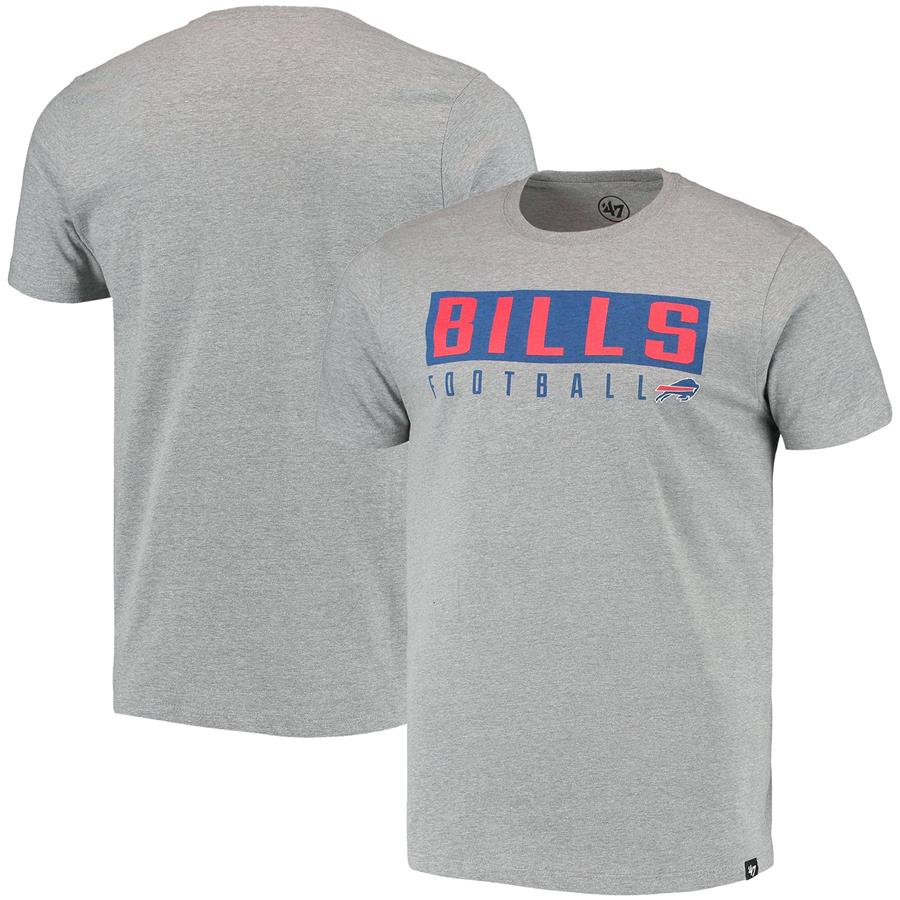 Buffalo Bills '47 Dub Major Super Rival T-Shirt - Heathered Gray
