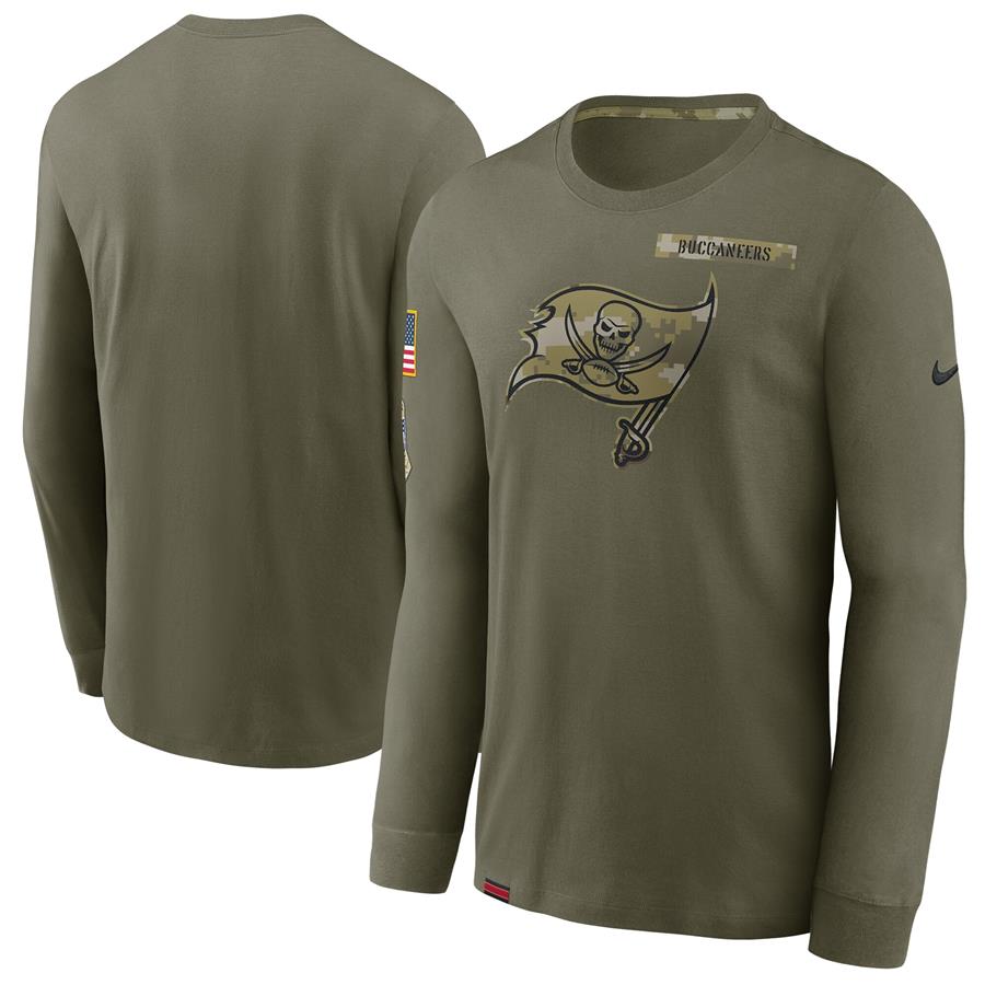 Tampa Bay Buccaneers Nike 2021 Salute To Service Performance Long Sleeve T-Shirt - Olive