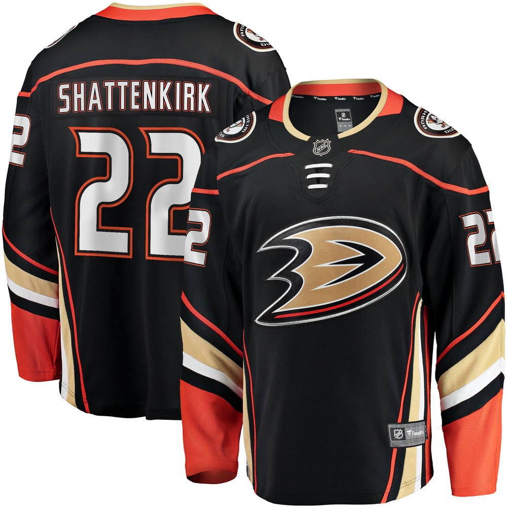 Kevin Shattenkirk Anaheim Ducks Fanatics Branded Home Breakaway Jersey - Black