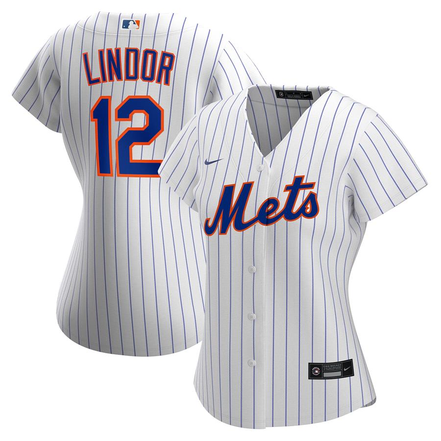Francisco Lindor New York Mets Nike Women's Home Replica Player Jersey - White