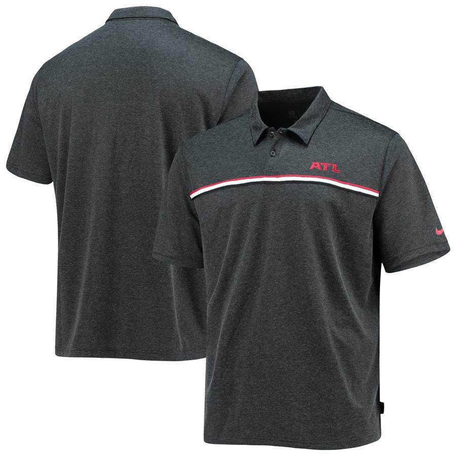 Atlanta Falcons Nike Sideline Team Sideline Early Season Performance Polo - Black