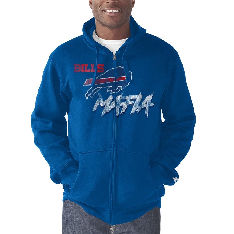 Buffalo Bills Starter Bills Mafia Option Run Full-Zip Hoodie - Royal