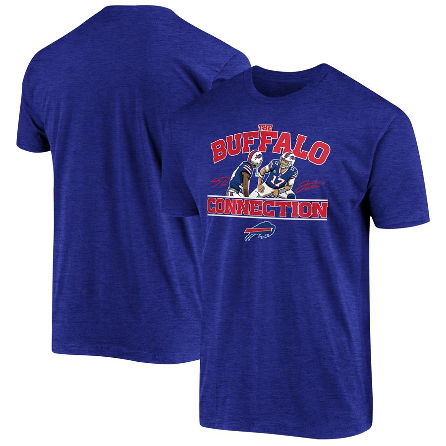 Josh Allen & Stefon Diggs Buffalo Bills Buffalo Connection T-Shirt - Royal