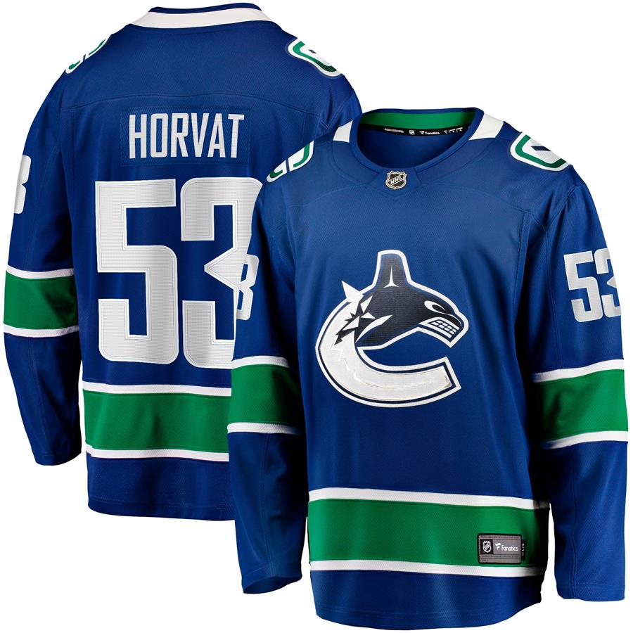 Bo Horvat Vancouver Canucks Fanatics Branded Home Breakaway Jersey - Blue