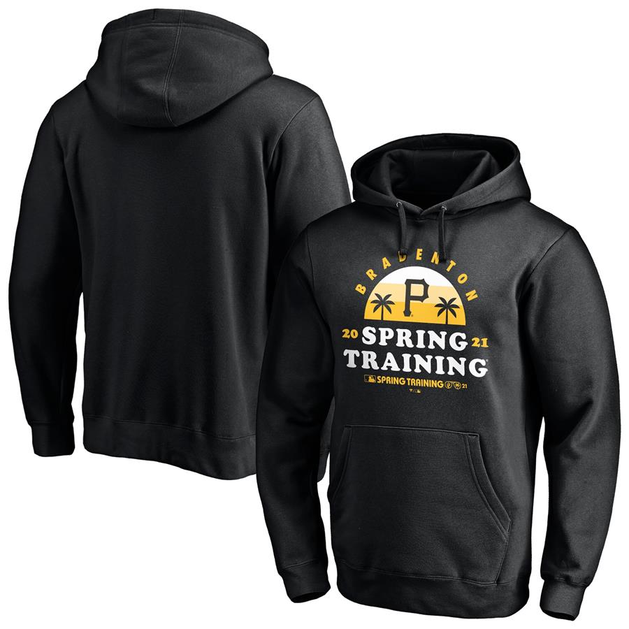 Pittsburgh Pirates Fanatics Branded 2021 Spring Training Upper Decker Pullover Hoodie - Black