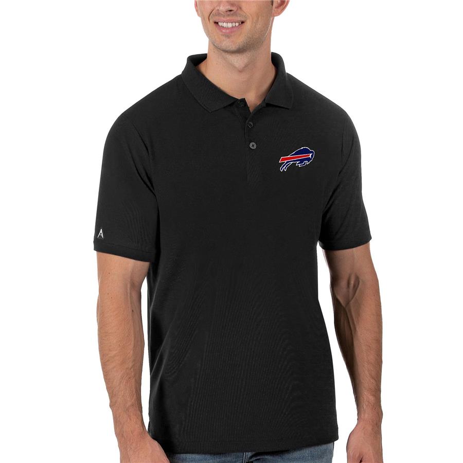 Buffalo Bills Antigua Legacy Pique Polo - Black