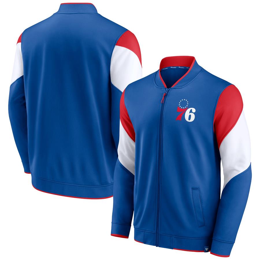 Philadelphia 76ers Fanatics Branded League Best Performance Full-Zip Jacket - Royal