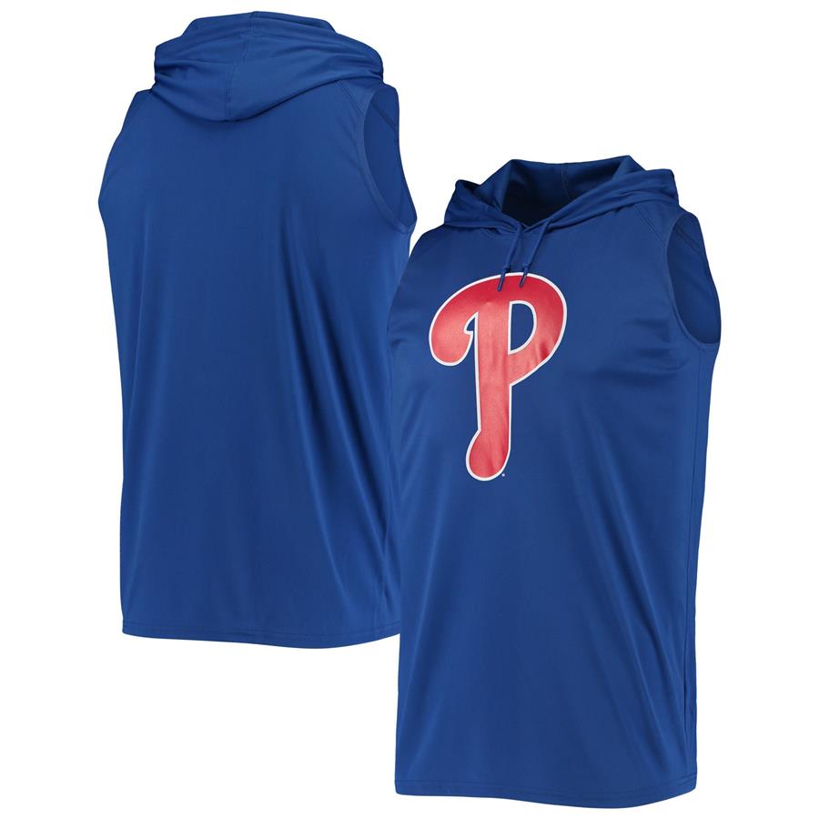 Philadelphia Phillies Stitches Sleeveless Pullover Hoodie - Royal