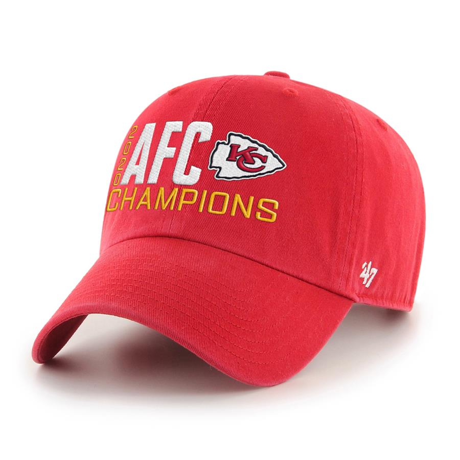 Kansas City Chiefs '47 2020 AFC Champions Clean Up Adjustable Hat - Red
