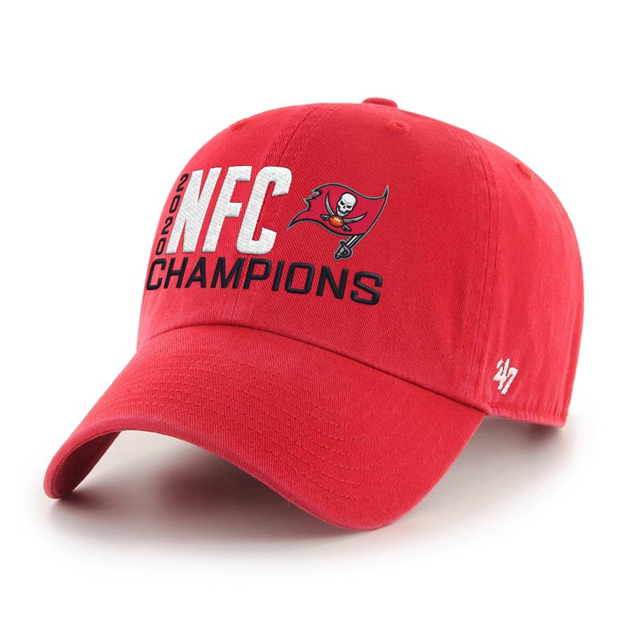 Tampa Bay Buccaneers '47 2020 NFC Champions Clean Up Adjustable Hat - Red
