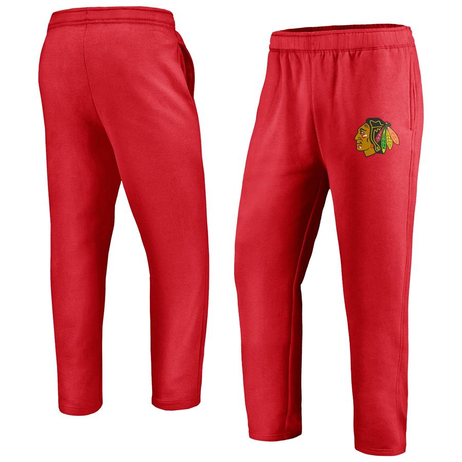 Chicago Blackhawks Fanatics Branded Primary Logo Sweatpants - Red