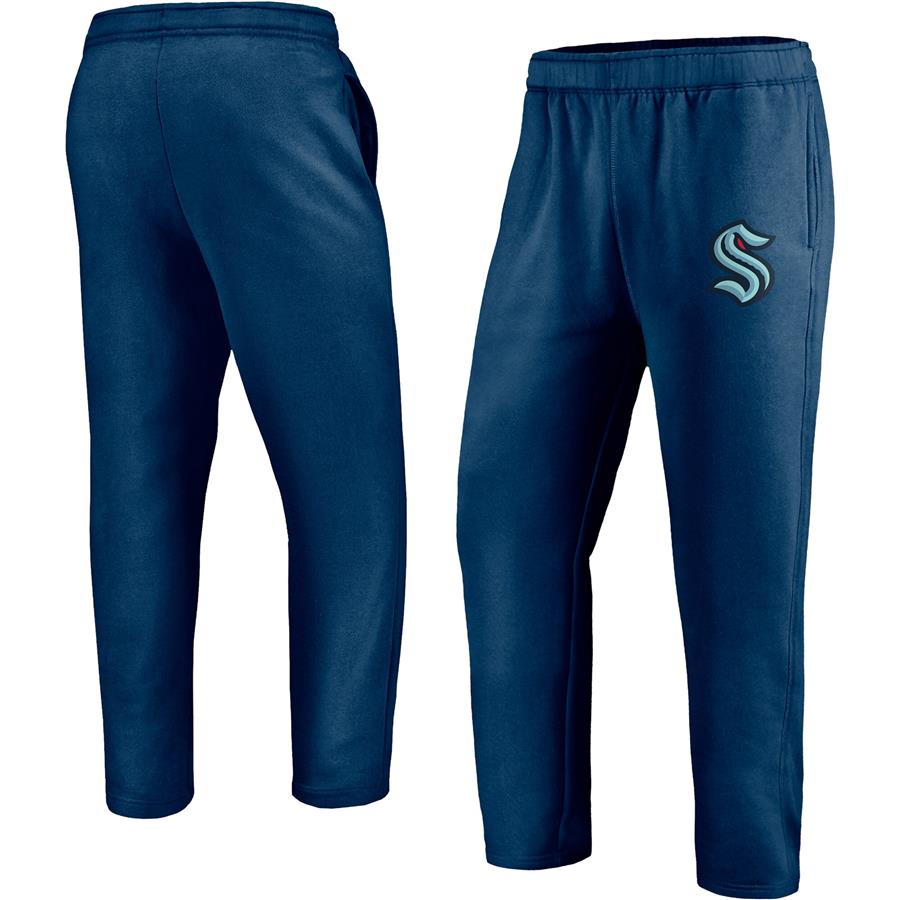 Seattle Kraken Fanatics Branded Primary Logo Sweatpants - Deep Sea Blue