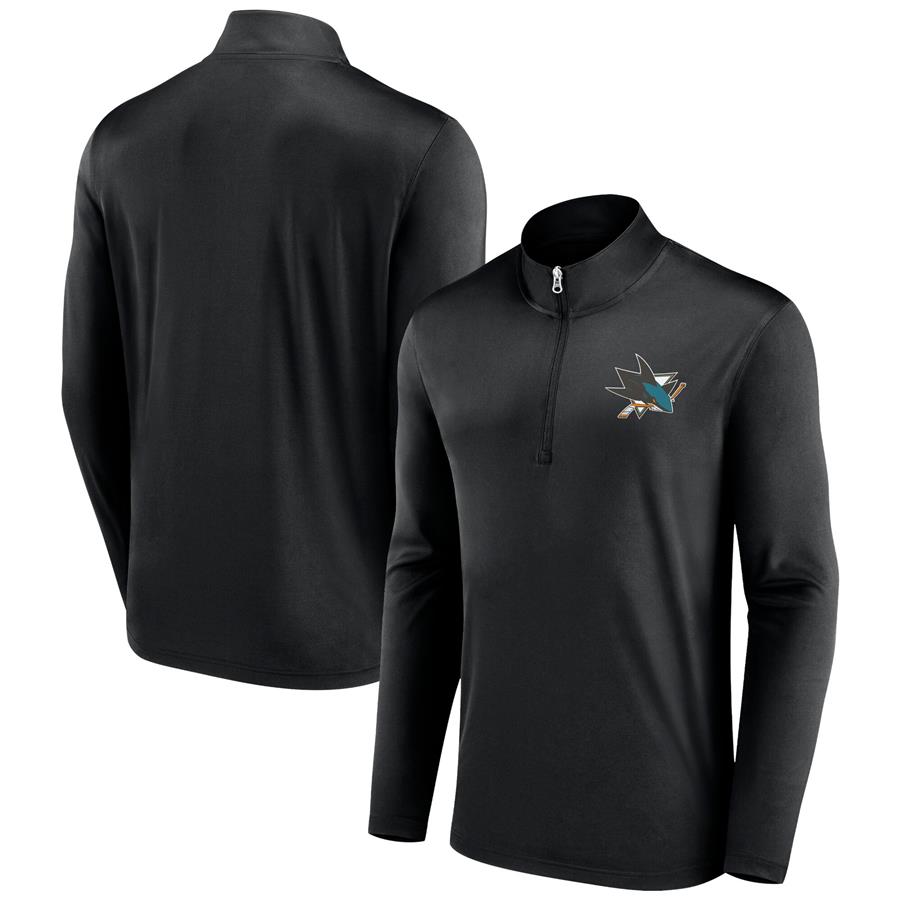 Кофта с короткой молнией San Jose Sharks Fanatics Branded Underdog Mindset (чёрный)