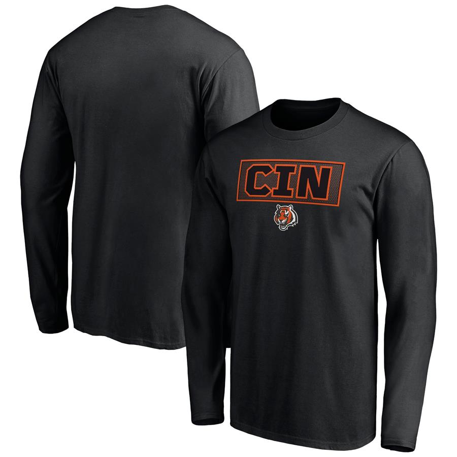 Cincinnati Bengals Fanatics Branded Squad Long Sleeve T-Shirt - Black