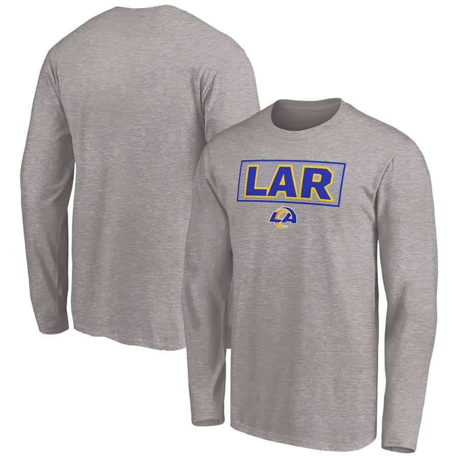 Los Angeles Rams Fanatics Branded Squad Long Sleeve T-Shirt - Heathered Gray