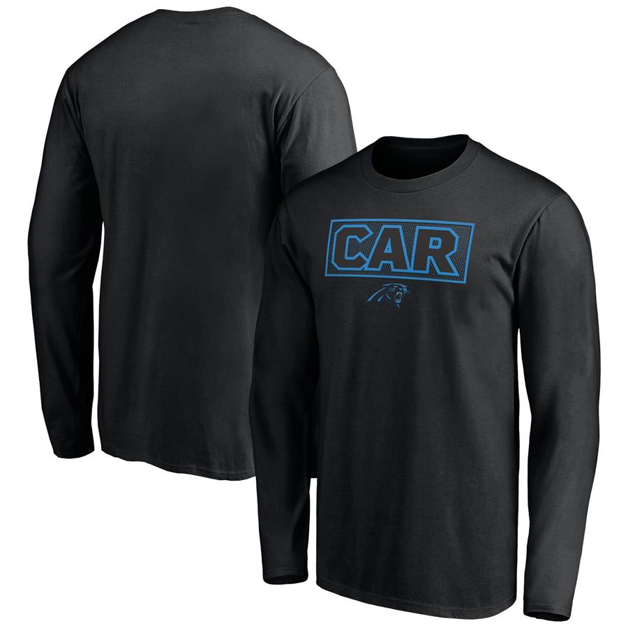 Carolina Panthers Fanatics Branded Squad Long Sleeve T-Shirt - Black