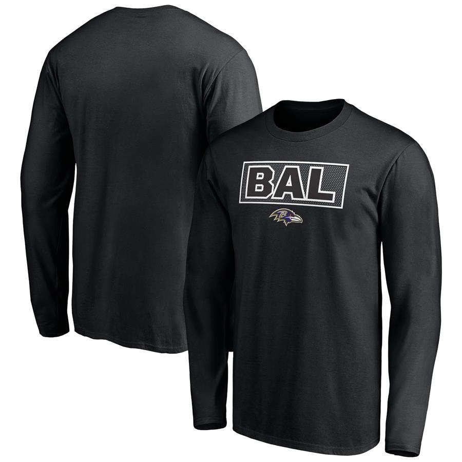 Baltimore Ravens Fanatics Branded Squad Long Sleeve T-Shirt - Black