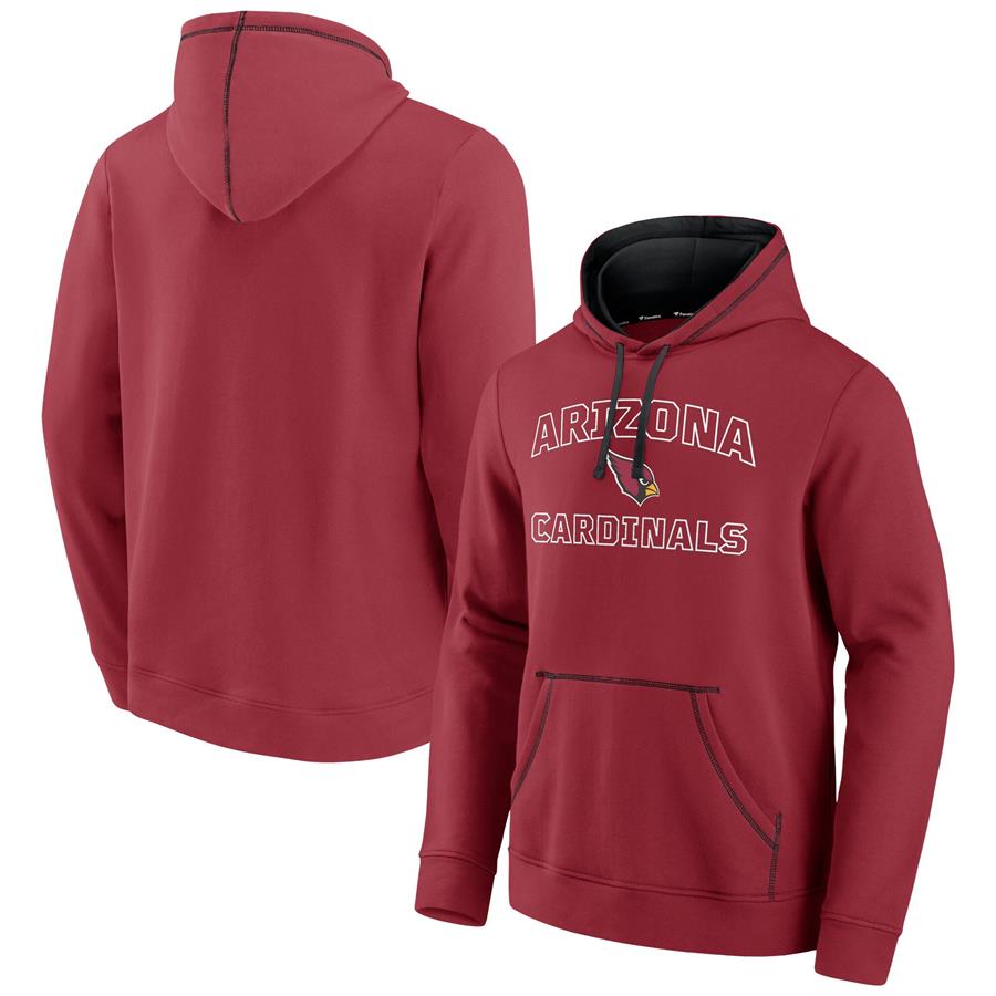 Arizona Cardinals Fanatics Branded Tiebreaker Pullover Hoodie - Cardinal