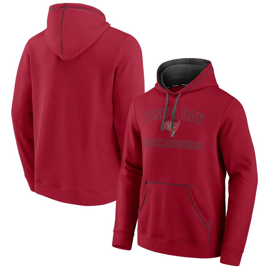 Tampa Bay Buccaneers Fanatics Branded Tiebreaker Pullover Hoodie - Red