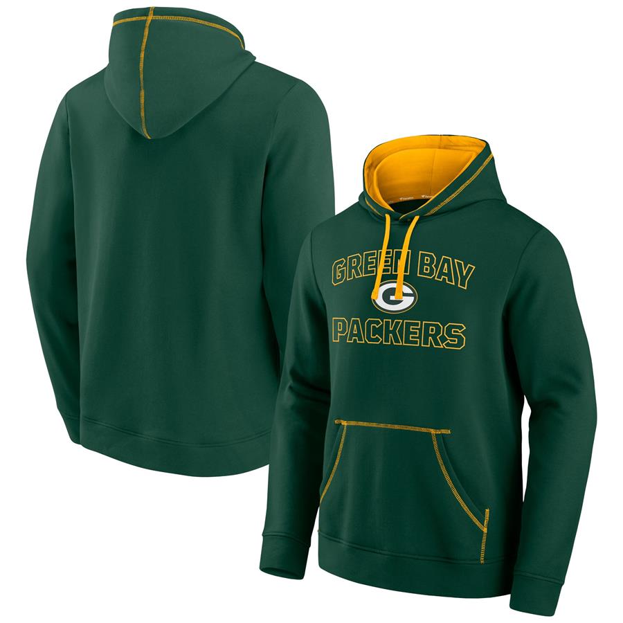 Green Bay Packers Fanatics Branded Tiebreaker Pullover Hoodie - Green