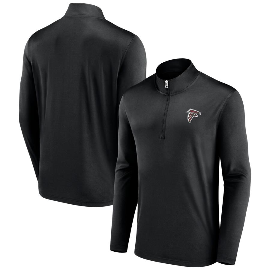 Atlanta Falcons Fanatics Branded Underdog Quarter-Zip Jacket - Black