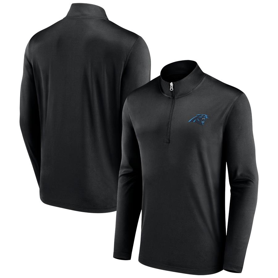 Carolina Panthers Fanatics Branded Underdog Quarter-Zip Jacket - Black