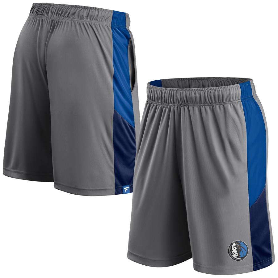 Dallas Mavericks Fanatics Branded Champion Rush Shorts - Gray