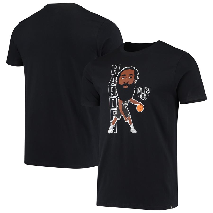 James Harden Brooklyn Nets '47 Bobblehead T-Shirt - Black