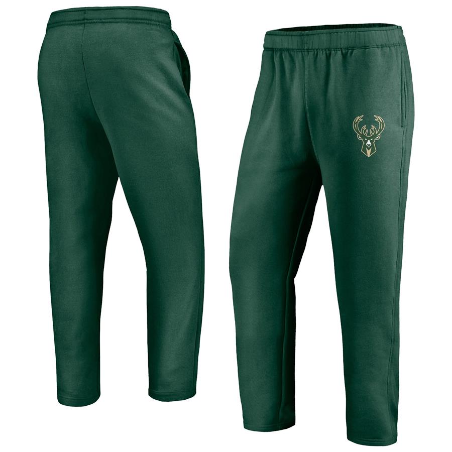 Milwaukee Bucks Fanatics Branded Primary Logo Sweatpants - Hunter Green