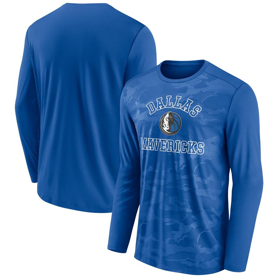 Dallas Mavericks Fanatics Branded Swift Play Long Sleeve T-Shirt - Royal