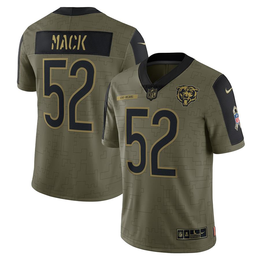 Khalil Mack Chicago Bears Nike 2021 Salute To Service Limited Player Jersey - Olive