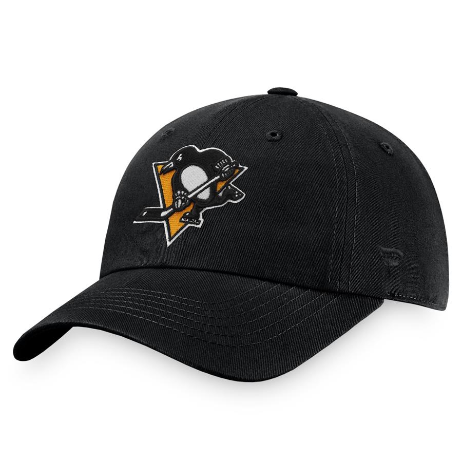 Pittsburgh Penguins Fanatics Branded Team Unstructured Adjustable Hat - Black