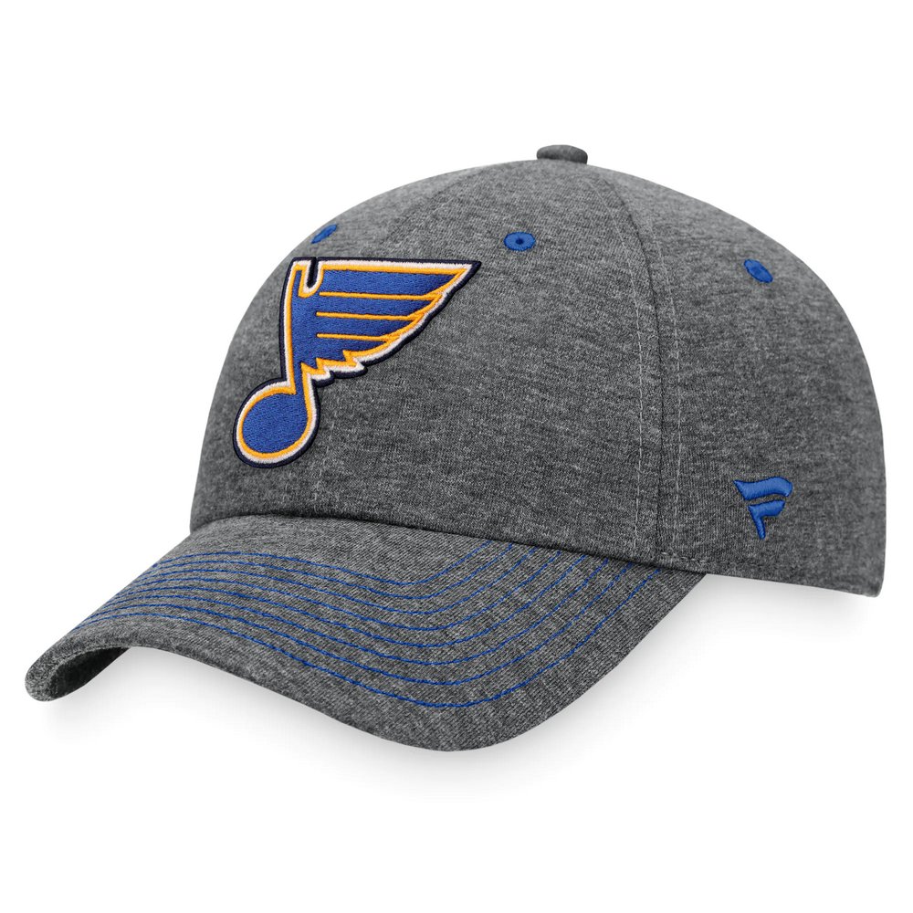 St. Louis Blues Fanatics Branded Adjustable Hat - Heathered Charcoal