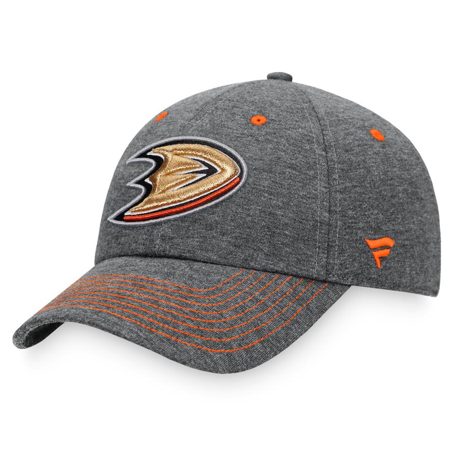 Anaheim Ducks Fanatics Branded Adjustable Hat - Heathered Charcoal
