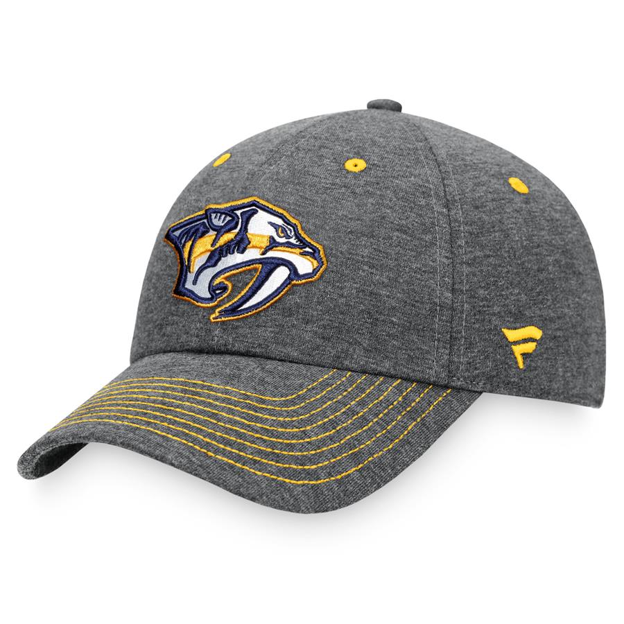 Nashville Predators Fanatics Branded Adjustable Hat - Heathered Charcoal