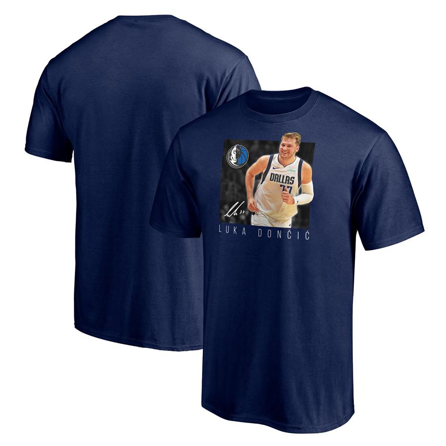 Luka Doncic Dallas Mavericks Fanatics Branded Team Heroes Name & Number Player T-Shirt - Navy