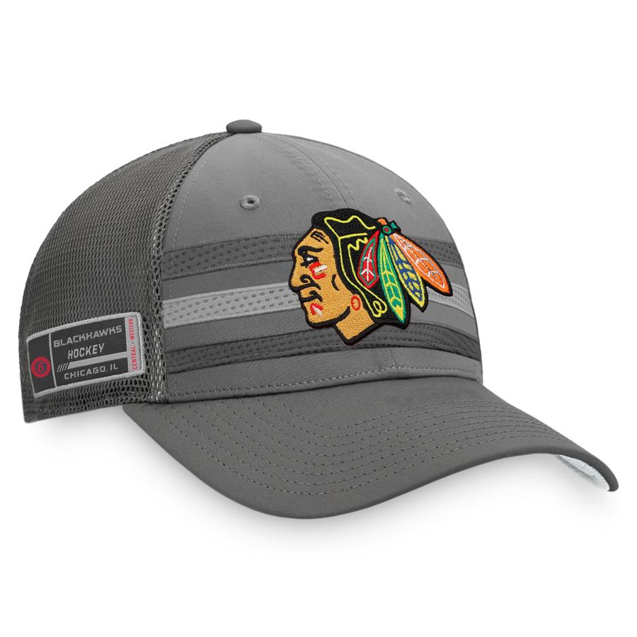 Chicago Blackhawks Fanatics Branded Home Ice Snapback Hat - Charcoal