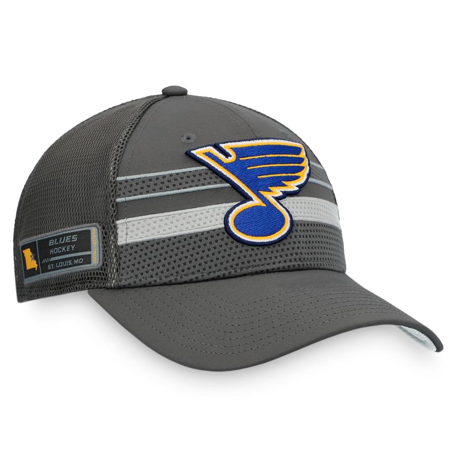 St. Louis Blues Fanatics Branded Home Ice Snapback Hat - Charcoal
