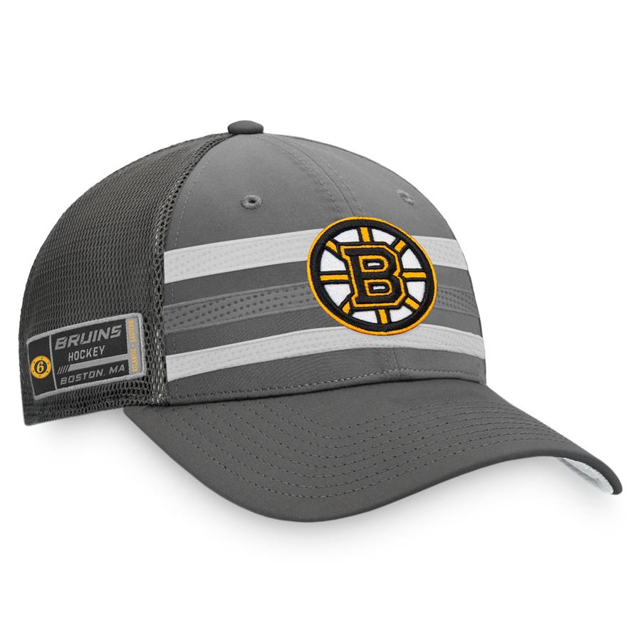 Boston Bruins Fanatics Branded Home Ice Snapback Hat - Charcoal