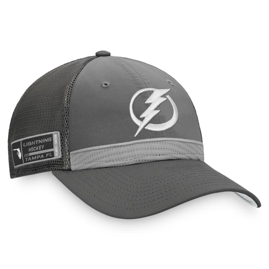 Tampa Bay Lightning Fanatics Branded Home Ice Snapback Hat - Charcoal