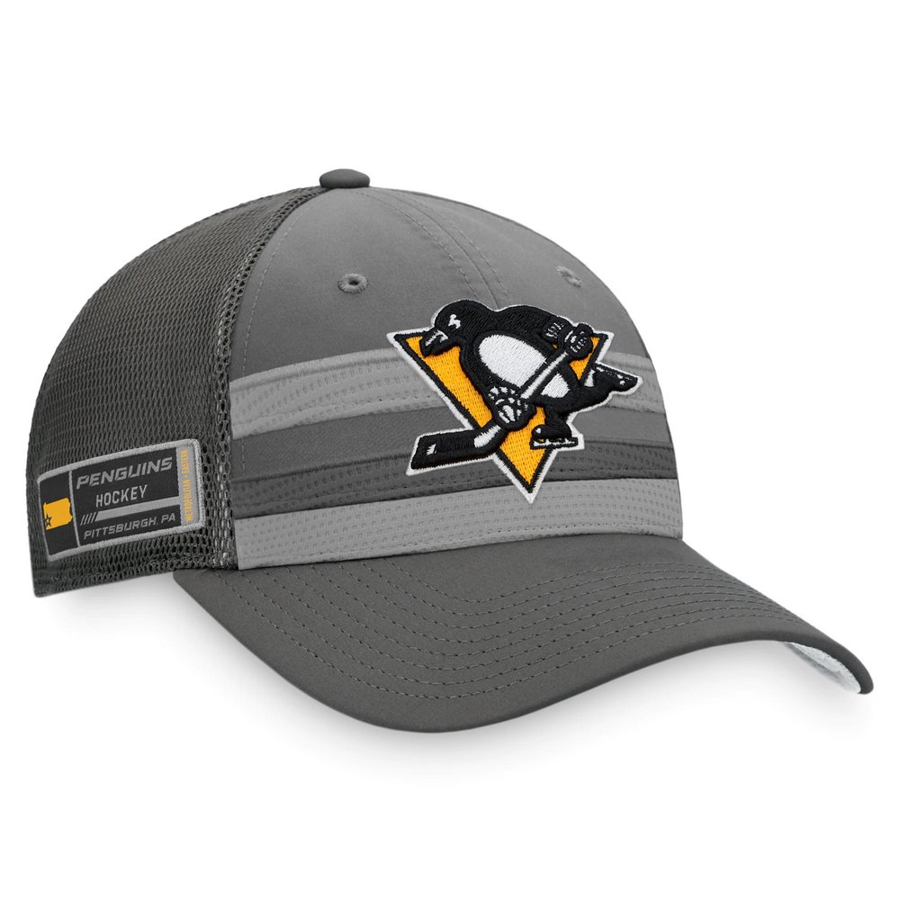 Pittsburgh Penguins Fanatics Branded Home Ice Snapback Hat - Charcoal
